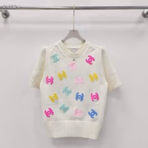 CHANEL Premium Short Sleeve Sweater Tee