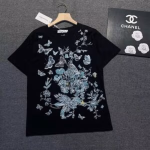 DIOR Retro Vintage Butterfly Tshirt