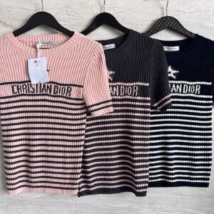 Christian Dior Dioriviera Short-Sleeve Sweater