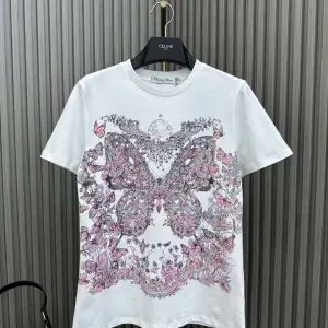 DIOR Butterfly Embroidered T-shirt