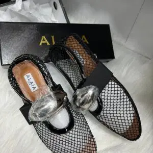 ALAIA Signature Perforated Ballet Flats