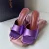 AMINA Wool Felt Heel Sandals