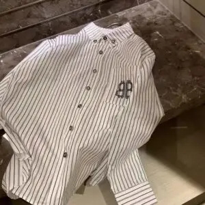 BALENCIAGA Vertical Striped Tailored Shirt