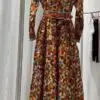 CHANEL Digital Printed Silk Gown