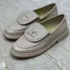 CHANEL Quilted CC Loafers in Leather