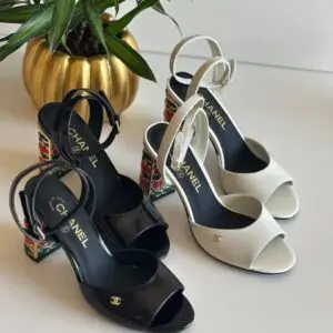 Chanel Signature CC Logo Sandals