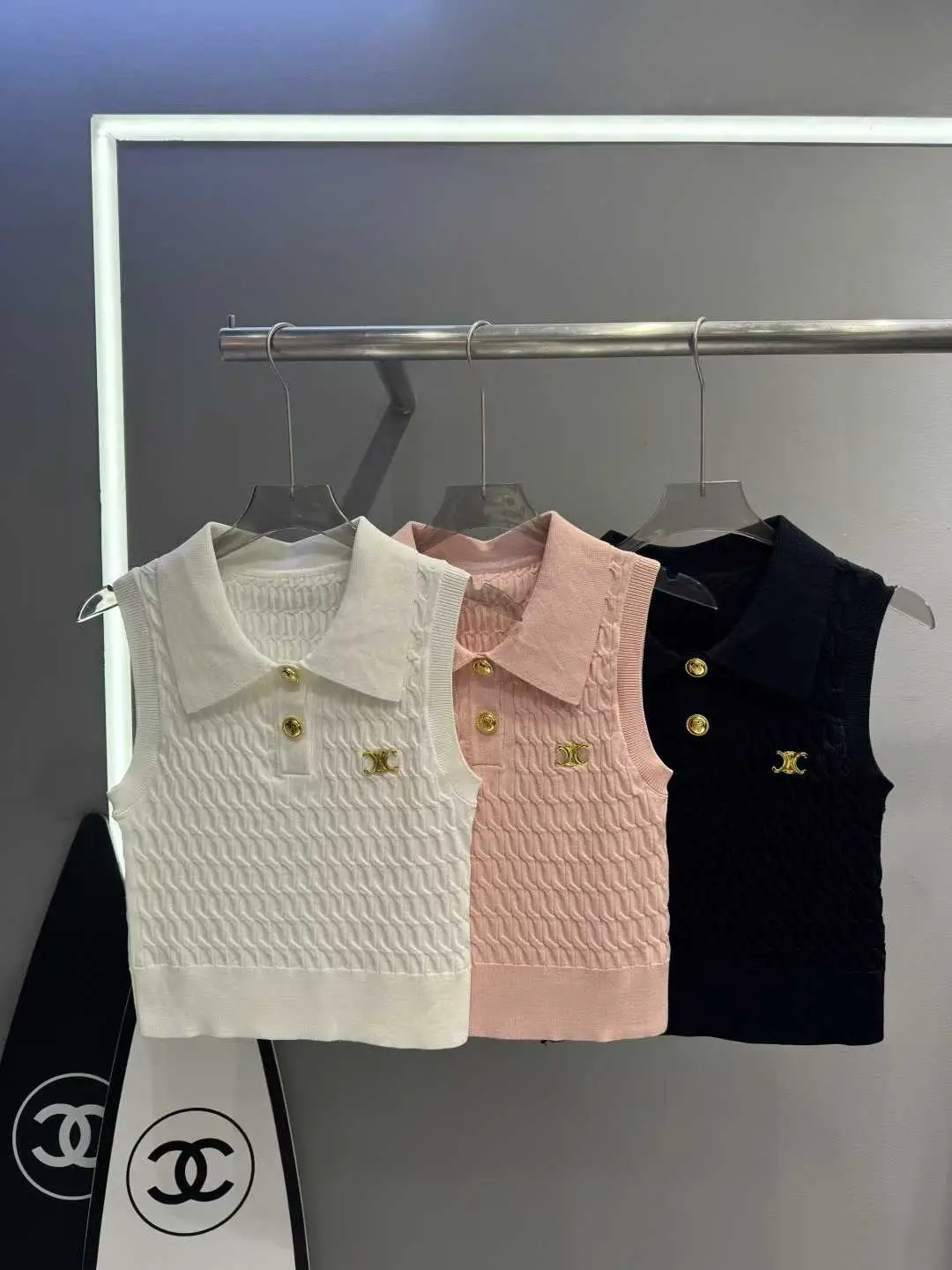 CHANEL Inspired Knitted Tank Top CHANEL Inspired Knitted Tank Top