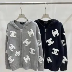 CHANEL Hooded Cardigan Sweatshirt