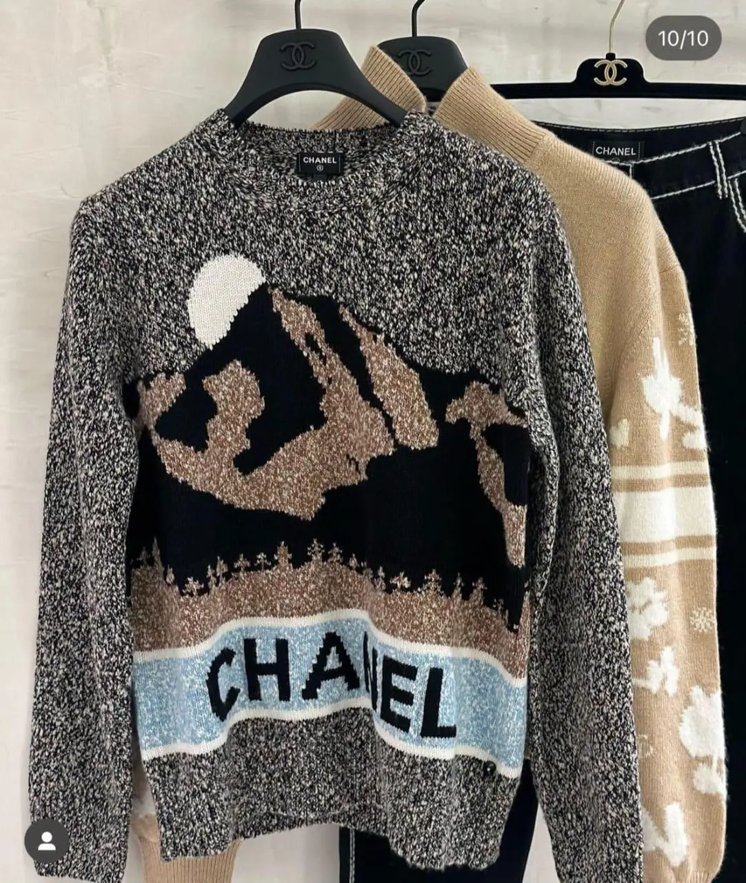 CHANEL Signature CC Cashmere Blend Sweater CHANEL Signature CC Cashmere Blend Sweater
