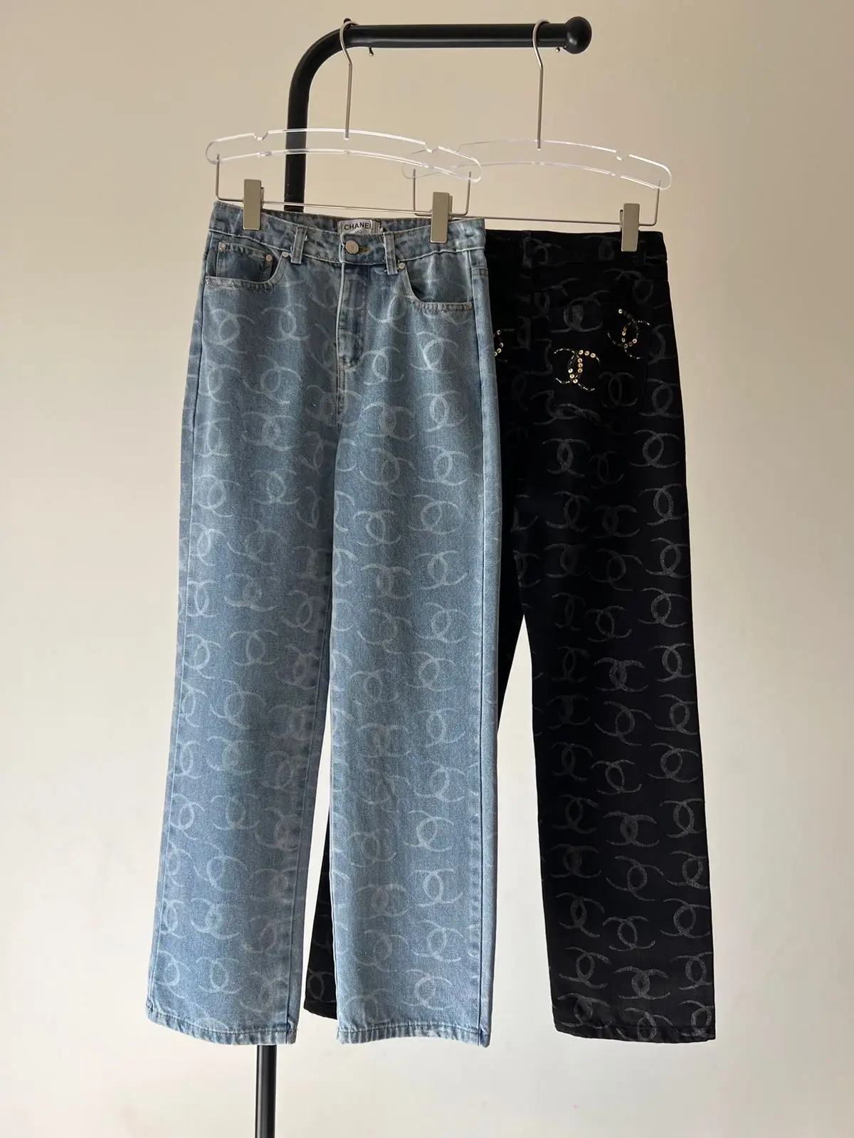 Chanel-Inspired Printed Palazzo Pants Chanel-Inspired Printed Palazzo Pants