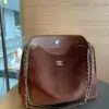 CHANEL Suede French Riviera Hobo Bag