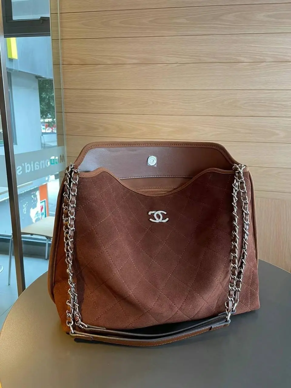 CHANEL Suede French Riviera Hobo Bag CHANEL Suede French Riviera Hobo Bag