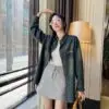 CHANEL Style Olive Tweed Jacket