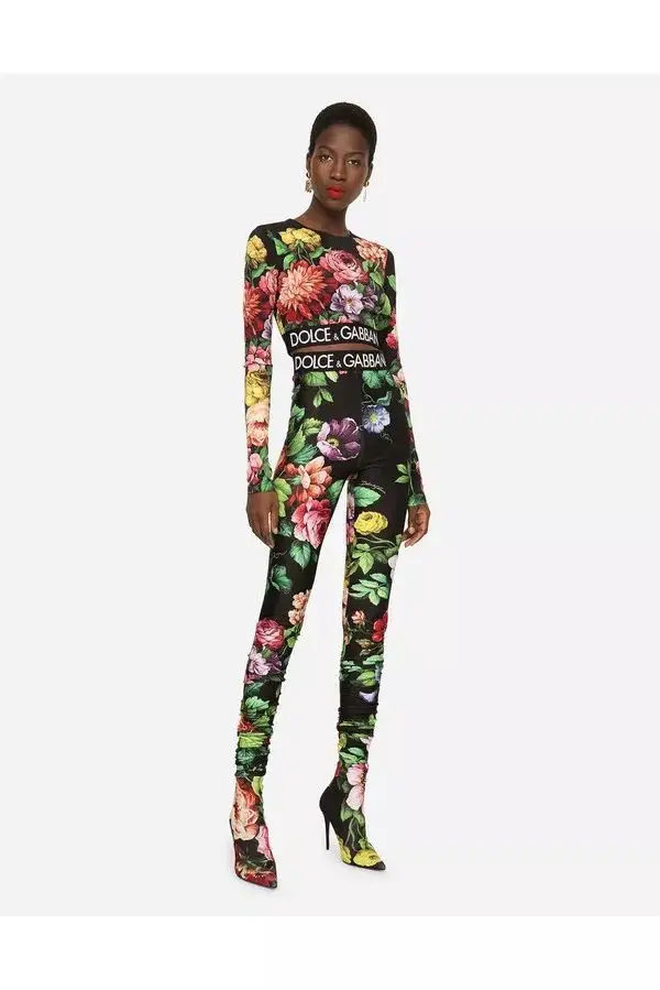 D&G Print Turtleneck Jumpsuit D&G Print Turtleneck Jumpsuit