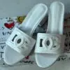 Dolce & Gabbana DG Logo Leather Slide Sandals