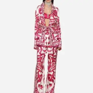 D&G Printed Corduroy Loungewear Set