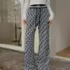 DIOR Men & Women Floral Printed Trouser