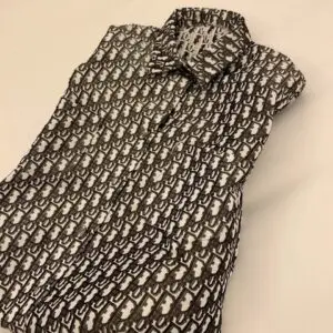 DIOR Men's Black & White Printed Shirt