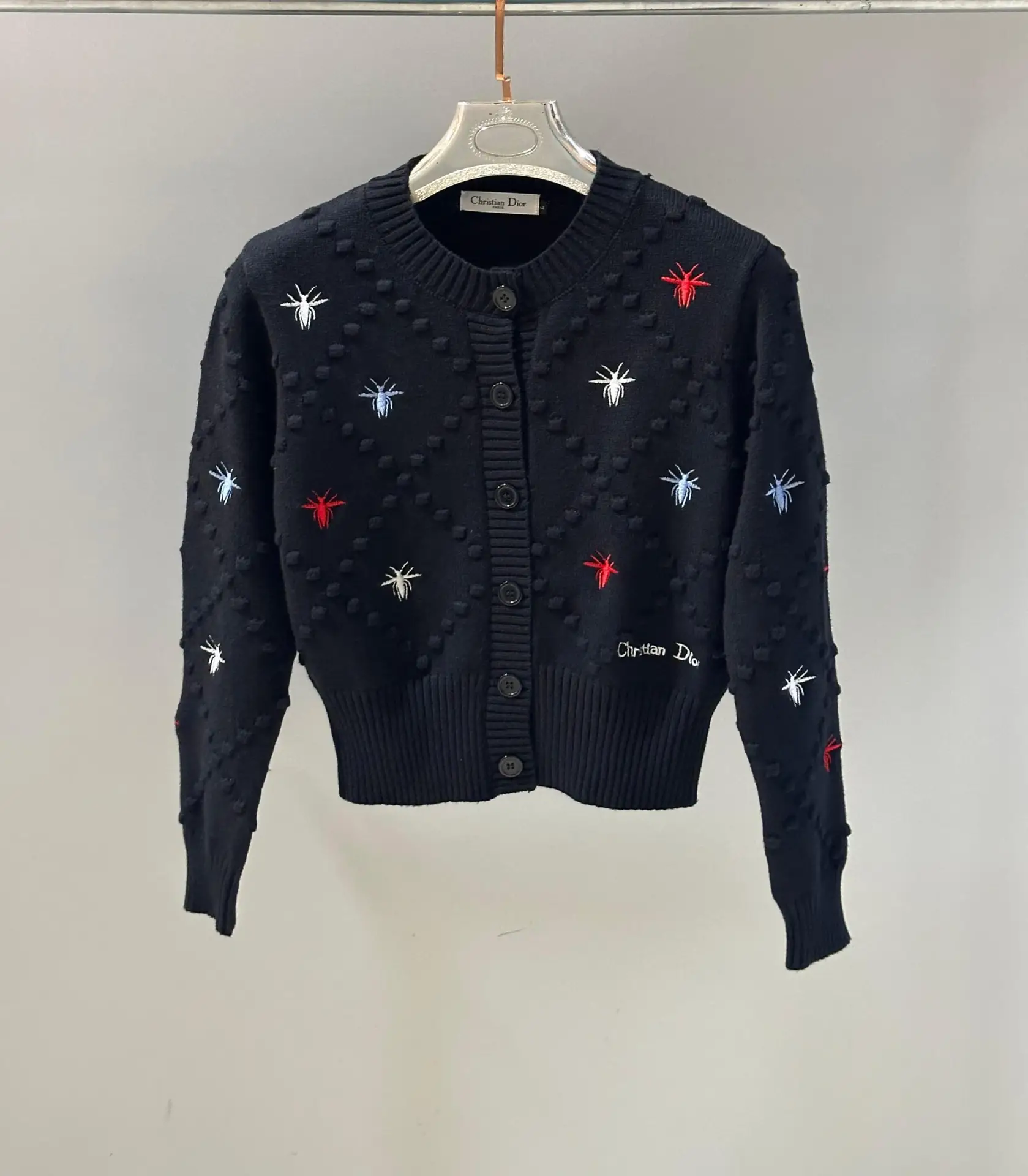 DIOR Wool Blend Bee Cardigan DIOR Wool Blend Bee Cardigan