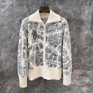 DIOR Alps Stand-Up Collar Cardigan