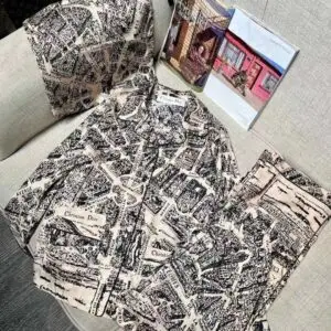 DIOR x Nanushka Ocelot Print Vegan Leather Shirt