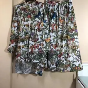 DIOR Karen Kane Optic Bloom Butterfly Dress