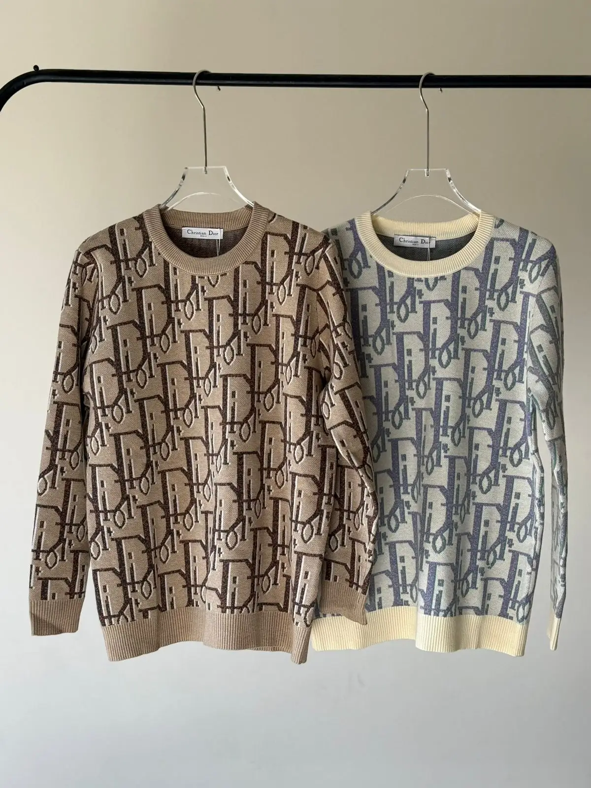 Dior Oblique Jacquard Knit Sweater Dior Oblique Jacquard Knit Sweater