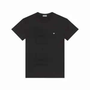 DIOR White Bee Embroidered Short Sleeve