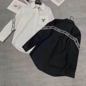 DOIR Black Slim Fit Printed Casual Shirt