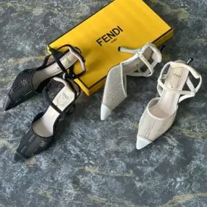 Fendi Colibri Micromesh Slingbacks
