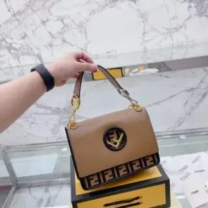 FENDI Roma Way Tan Tote Bag