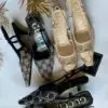 GUCCI GG Crystal Slingback Pump