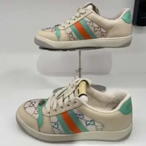 GUCCI Screener Low Top Leather Sneakers