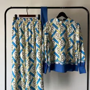 GUCCI Horsebit-Print Silk Co-Ord Set