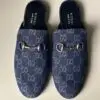 GUCCI Princetown Jumbo GG Canvas Mule