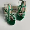 GUCCI Crystal Interlocking G Sandals