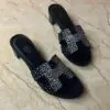 HERMES Embellished Oasis Slide