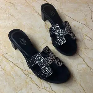 HERMES Embellished Oasis Slide
