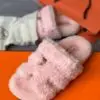 HERMES Teddy Bear Furry Sandals