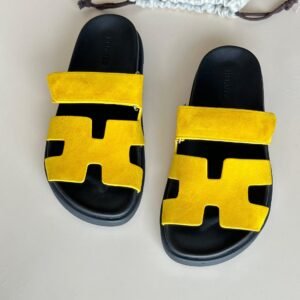 HERMES Chypre Leather Sandals