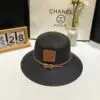 L OE WE Flat Top Straw Hat
