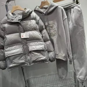 L OE WE Men's Winter Thicken Glossy Jacket