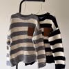 L OE WE Oversized Striped Sweatshirt