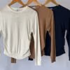 Loewe Cropped Silk Sweater with Puff Sleeves