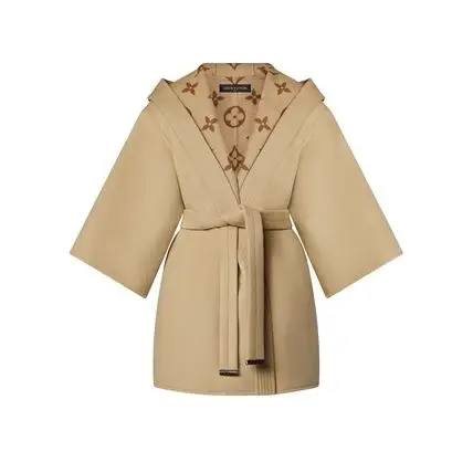 LOUSE VUITTON Hooded Wrap Coat LOUSE VUITTON Hooded Wrap Coat