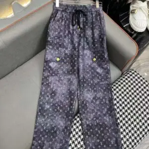 LOUIS VUITTON Jacquard Baggy Jeans For Men