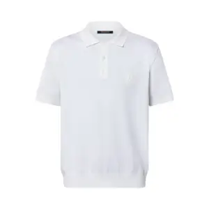 Lv Cashmere And Cotton Blend Short-Sleeved Polo