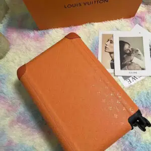 Louis Vuitton Orange Rolling Luggage