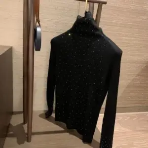 MIU MIU Rabanne Gem-Embellished High-Neck Top