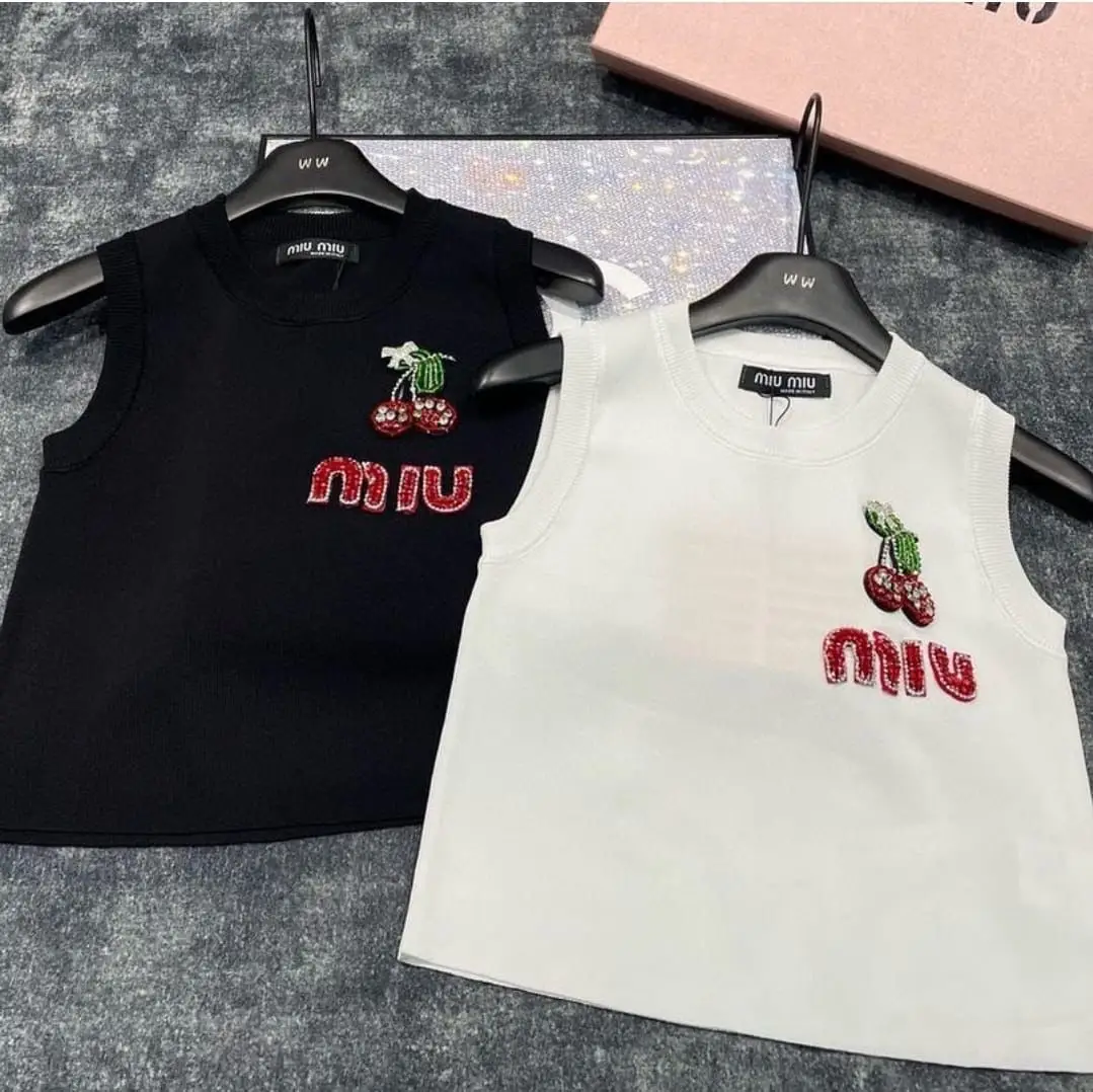 MIU MIU Cropped Tank Top MIU MIU Cropped Tank Top